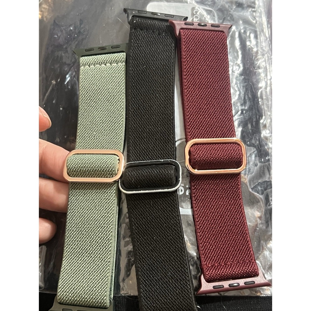 3 Pack Stretchy Solo Loop Apple Watch Band